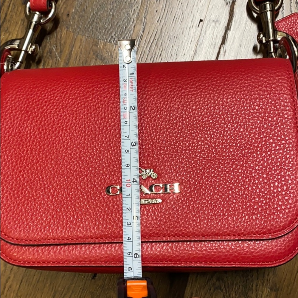 Coach Red Crossbody Leather Bag - Picture 8 of 11